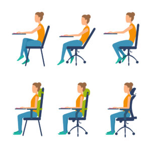 Correct Sitting Posture by Lumbar Support