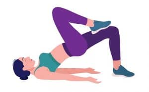 supine march exercise to reduce low back pain